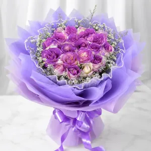 Royal Lavender Roses Bouquet Philippines gf