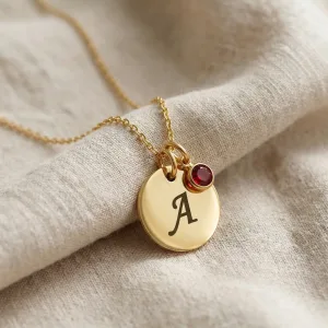 Personalised Birthstone Name Necklace