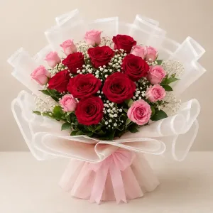 red pink roses bouquet Philippines