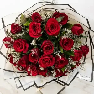 36 red roses bouquet