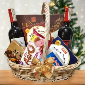 Assorted Chocolates W Wine Gift Hamper | Philippines