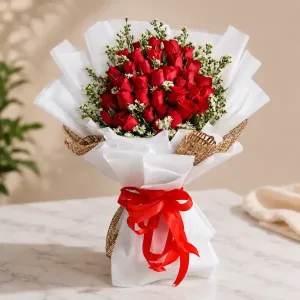 Red Rose Delivery Philippines | Rose & Aster Bouquet