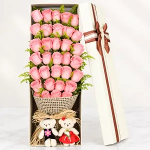 Love Note Pink with Teddies | Philippines