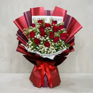 One Dozen Roses Bouquet | Cebu