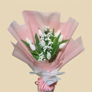 10pcs. White Tulips Bouquet | Philippines