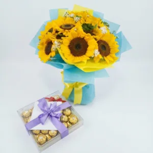12 Sunflowers w/ Ferrero Chocolate | Philippines