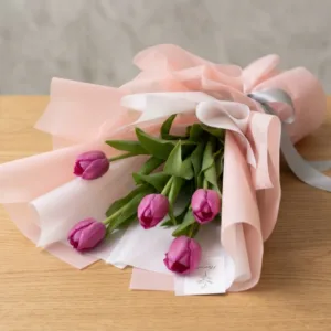 5pcs. Pink Tulips Bouquet | Philippines