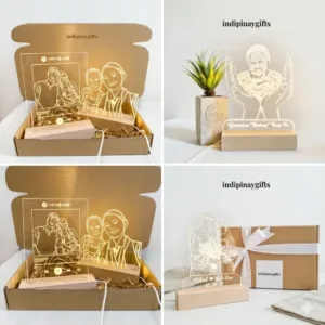 Custom Photo LED Line Art | Personalized Acrylic Gift Philippines